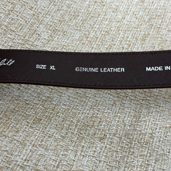 J Jill Brown Belt Women\'s Dark Brown Genuine Leather Metal Buckle Size XL main image 9